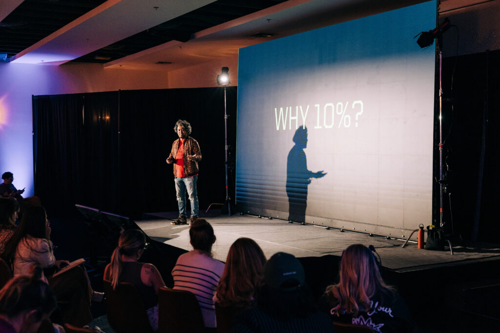 Dan Mall presenting 4 actions to Making More Money as a creative business owner