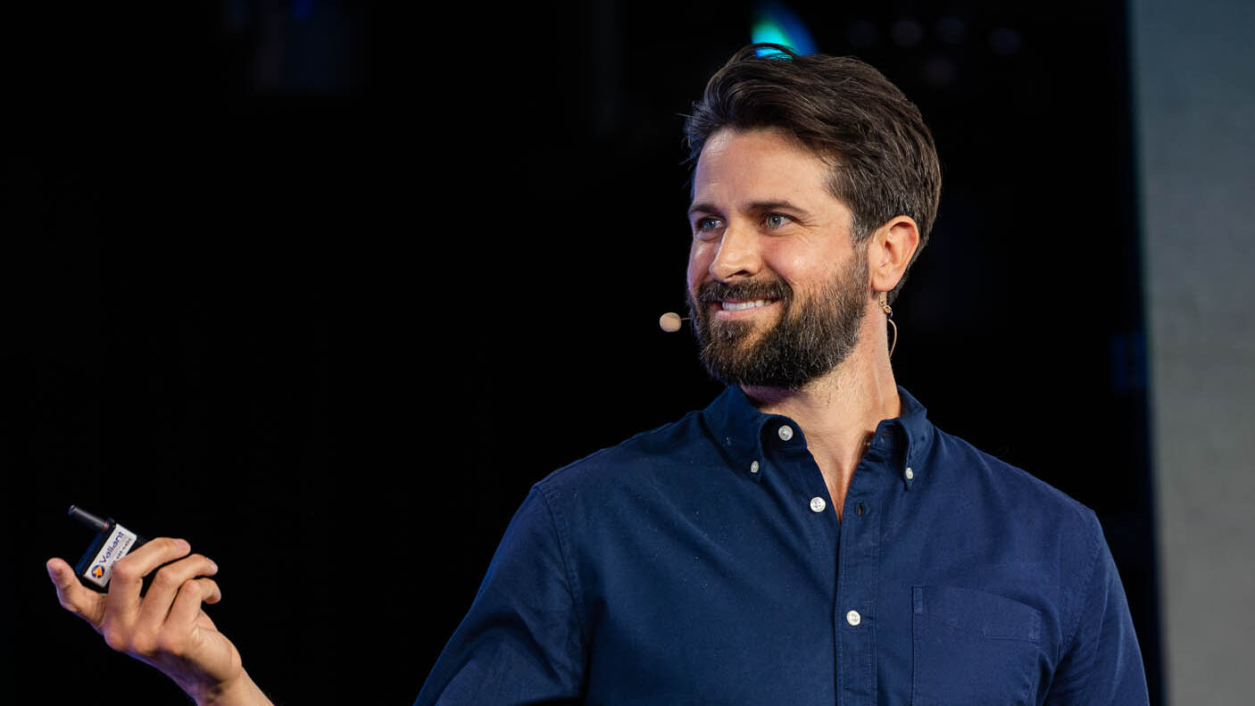 Shane Martin speaking to small business owners.