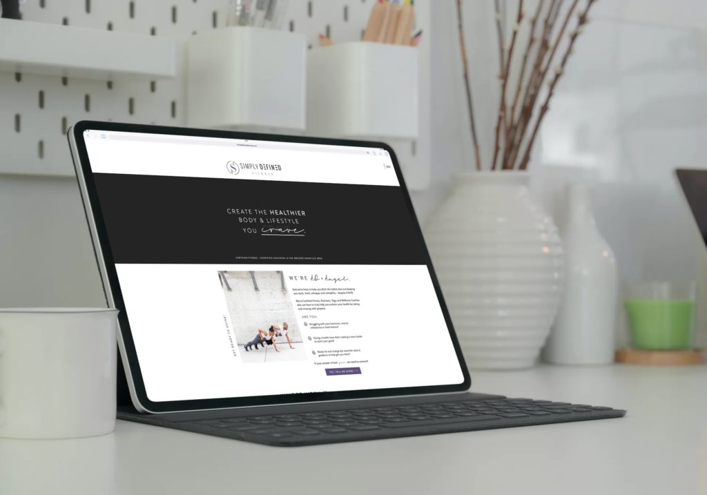 desktop view of https://simplydefinedfitness.com/