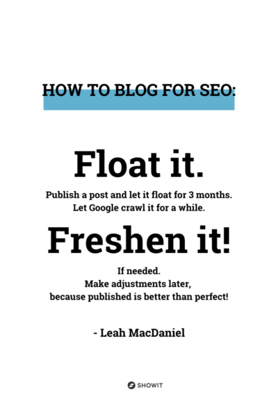 How to blog to improve your SEO