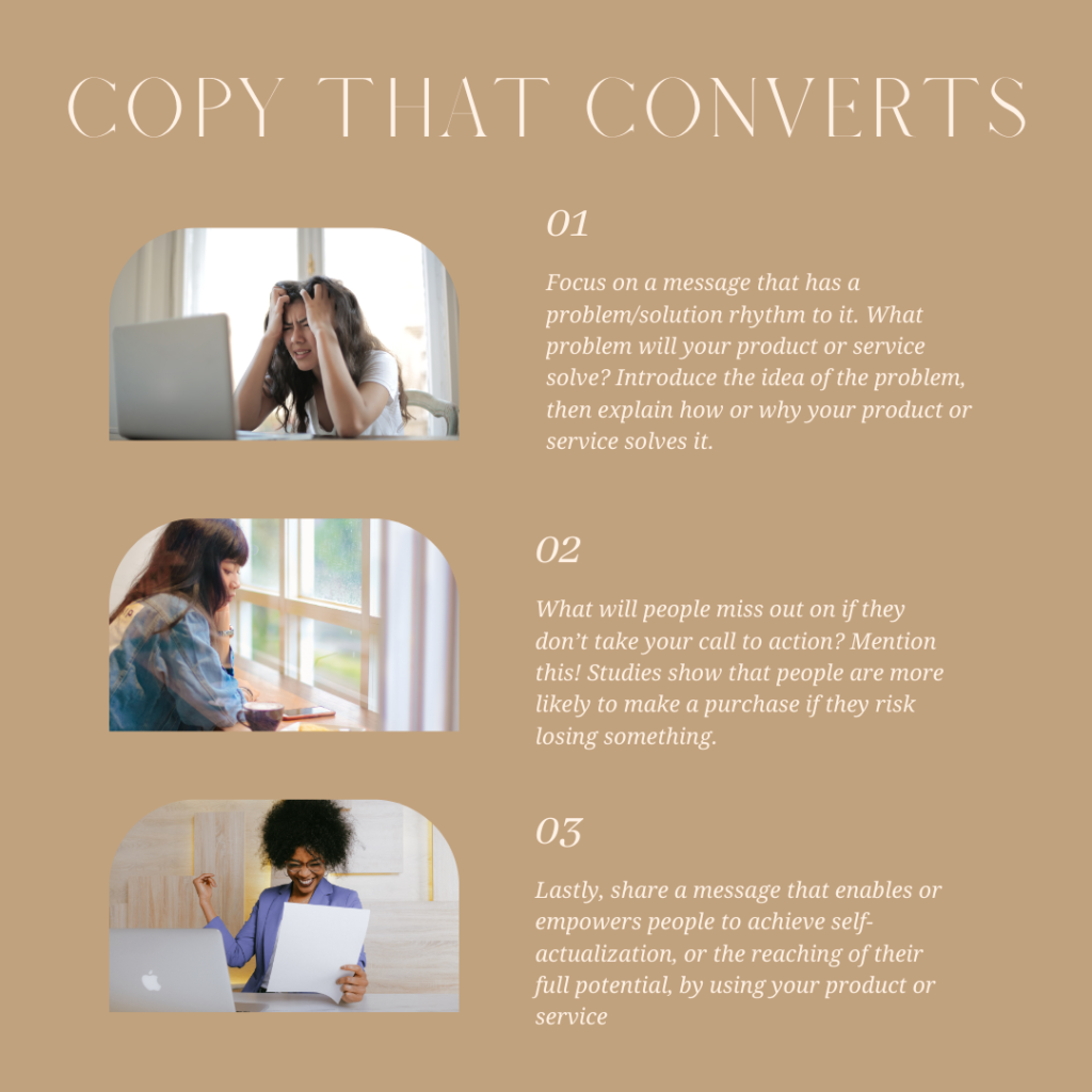 Refresh your website with copy that converts website visitors into paying clients