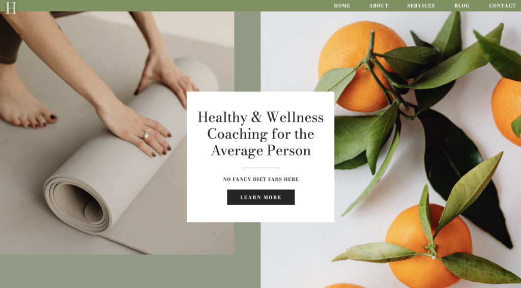 Health and Wellness Website Templates Hibiscus