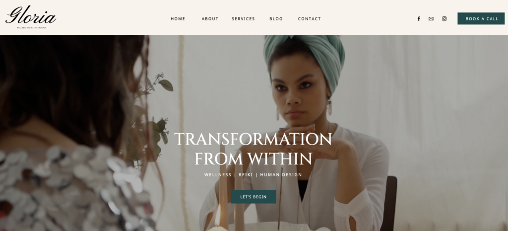 Health and Wellness Website Templates Gloria