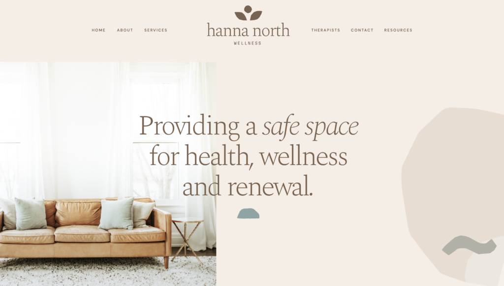 Health and Wellness Website Templates Hanna North