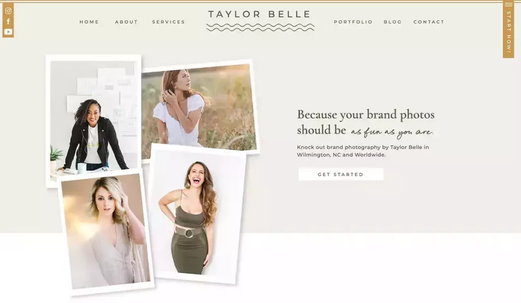 Showit Website Template Taylor by Elizabeth McCravy